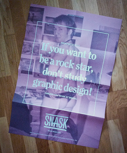 Poster designed by Snask studio for By Design Conference attendees.